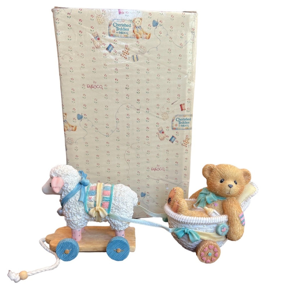 Cherished Teddies Brooke Arriving With Love And Care Baby Figurine Vintage